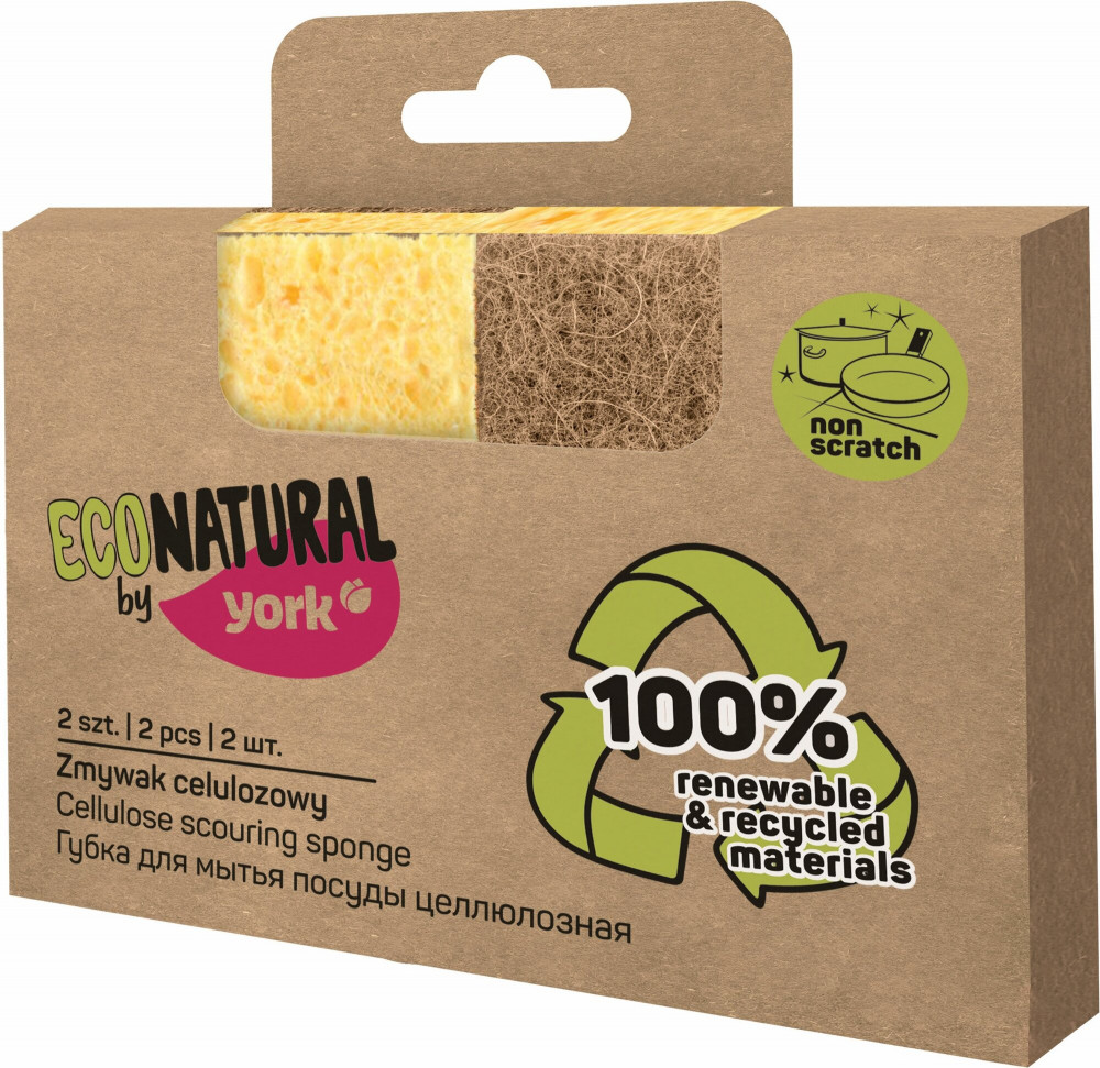 Губки для мытья посуды | Eco natural | YORK