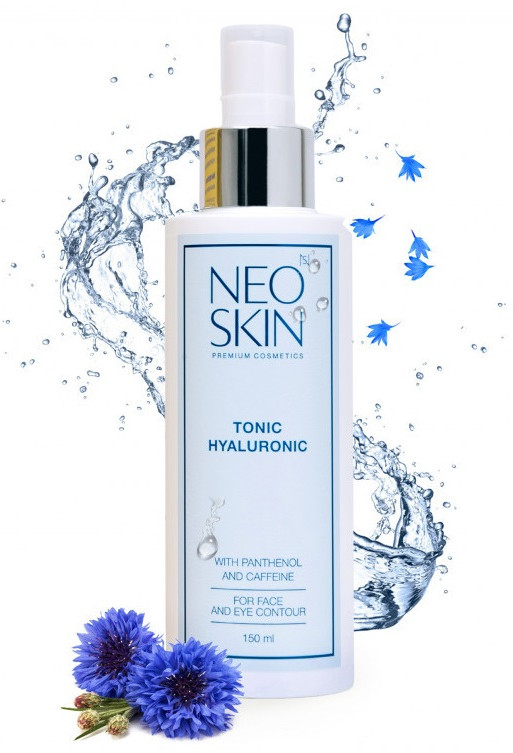 Тоник гиалуроновый с пантенолом и кофеином для лица и кожи вокруг глаз | Neo skin