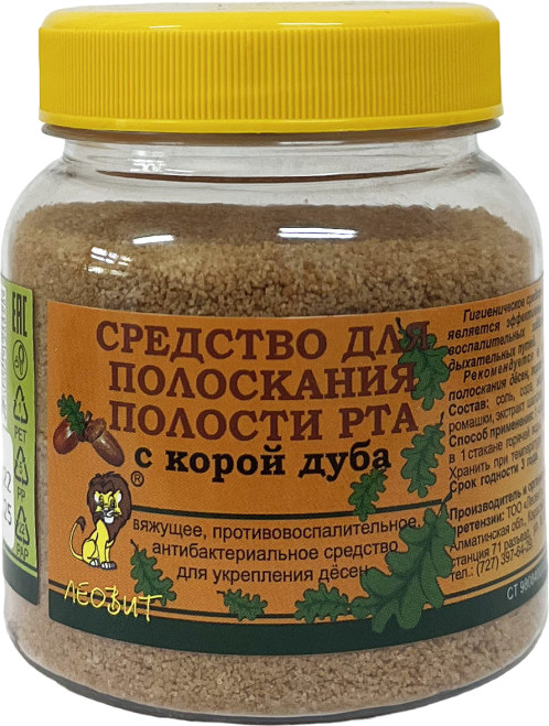 Средство для полоскания горла с корой дуба | Леовит