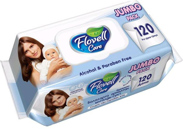 Салфетки для детей влажные | Flovell Care