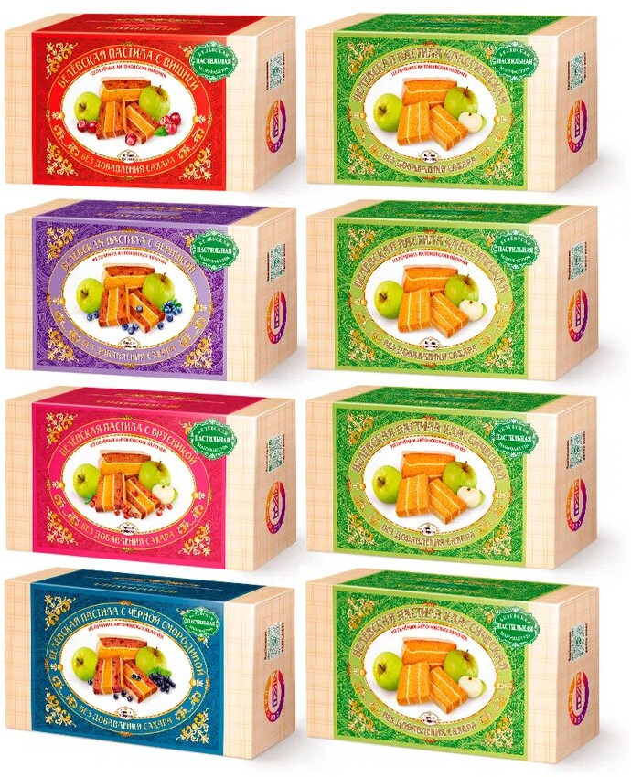 Набор пастилы без сахара | Белёвская пастильная мануфактура