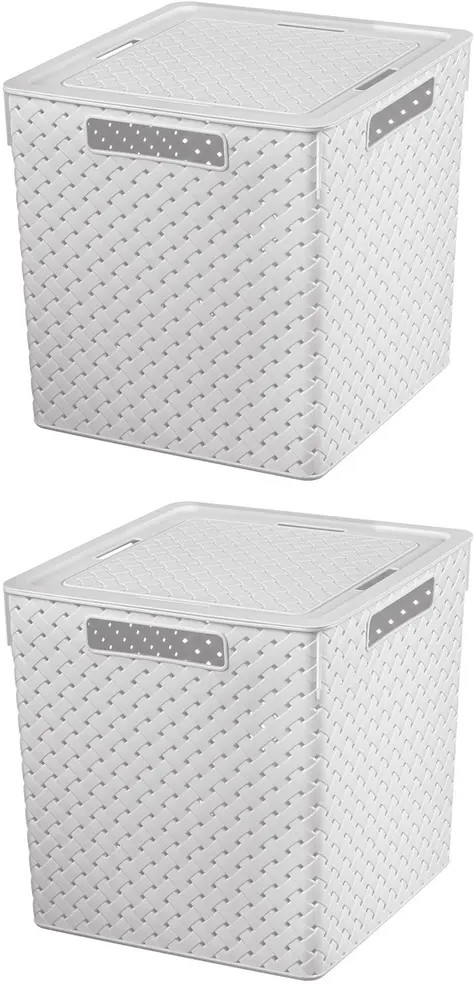 Набор корзин с крышкой «Береста» | El Casa