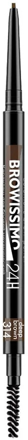 Карандаш для бровей механический «Browissimo ultra slim super stay 24H», оттенок 314 Deep brown | LuxVisage