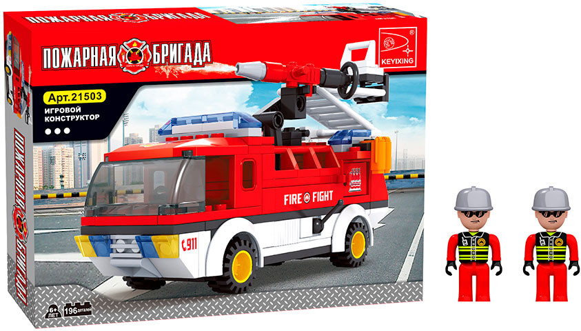 Конструктор «Мобильный отряд» | Пожарная бригада | Ausini