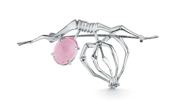 Брошь из серебра с кварцем | Костромской ювелирный завод