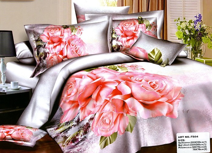 Комплект постельного белья «Tango» (арт. cs818-34, евро, сатин, 2 наволочки 50х70 и 2 наволочки 70х70) | ТекстильГрупп