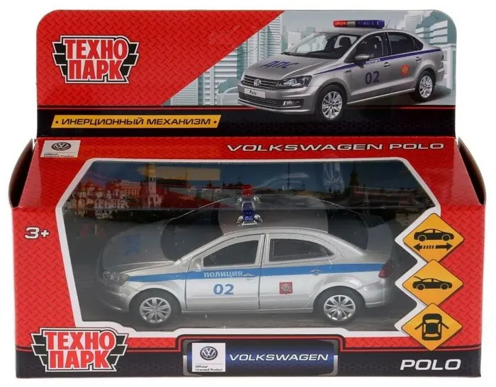 Машина инерционная «Volkswagen Polo» | Полиция | Технопарк