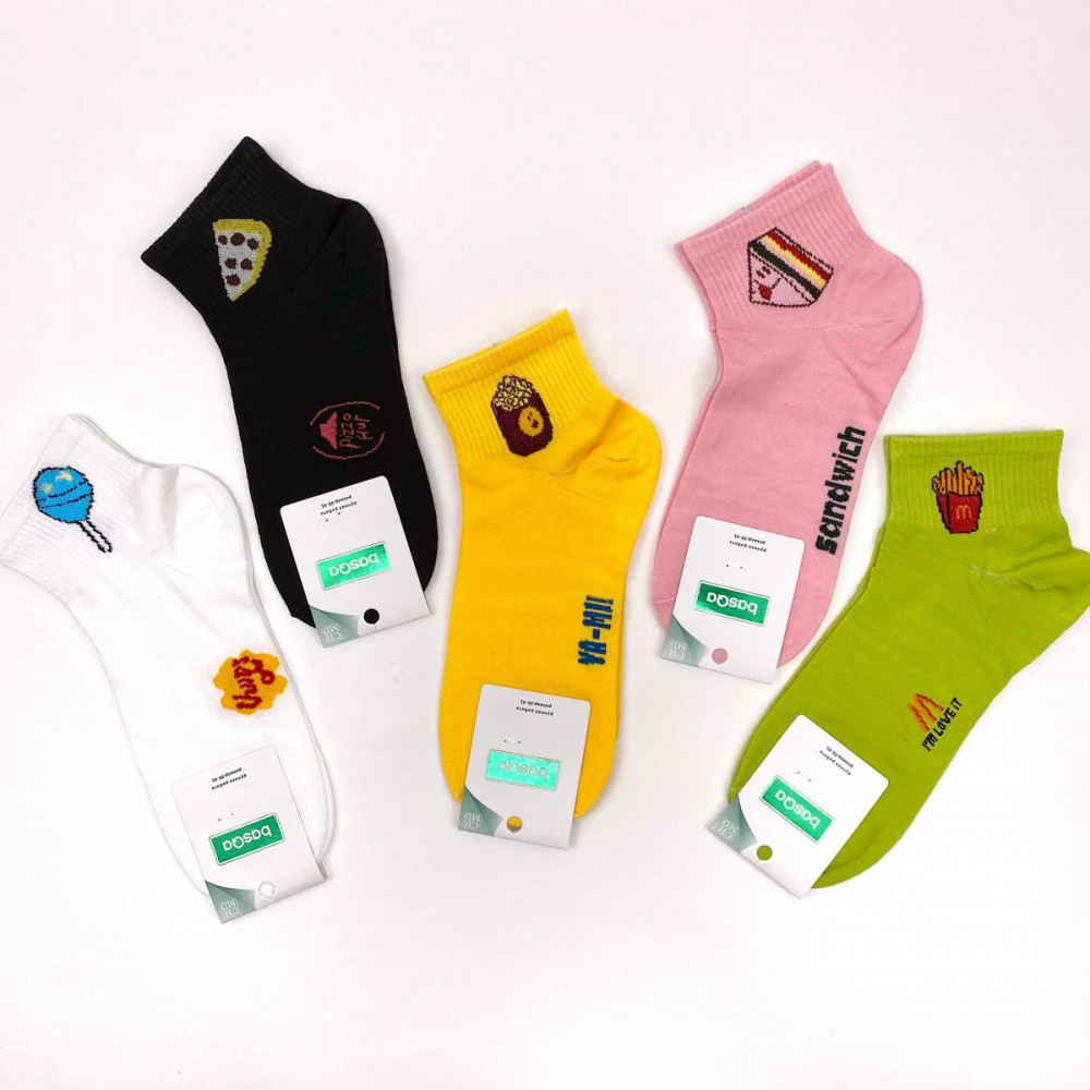 Комплект носков коротких «Попкорн» | BasQa