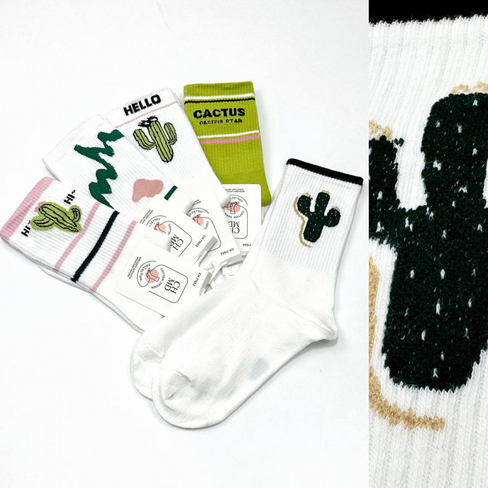 Комплект носков унисекс «Cactus» | Madame Chantal
