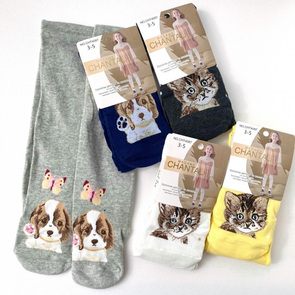 Комплект колготок для девочек «Кошка» | Madame Chantal