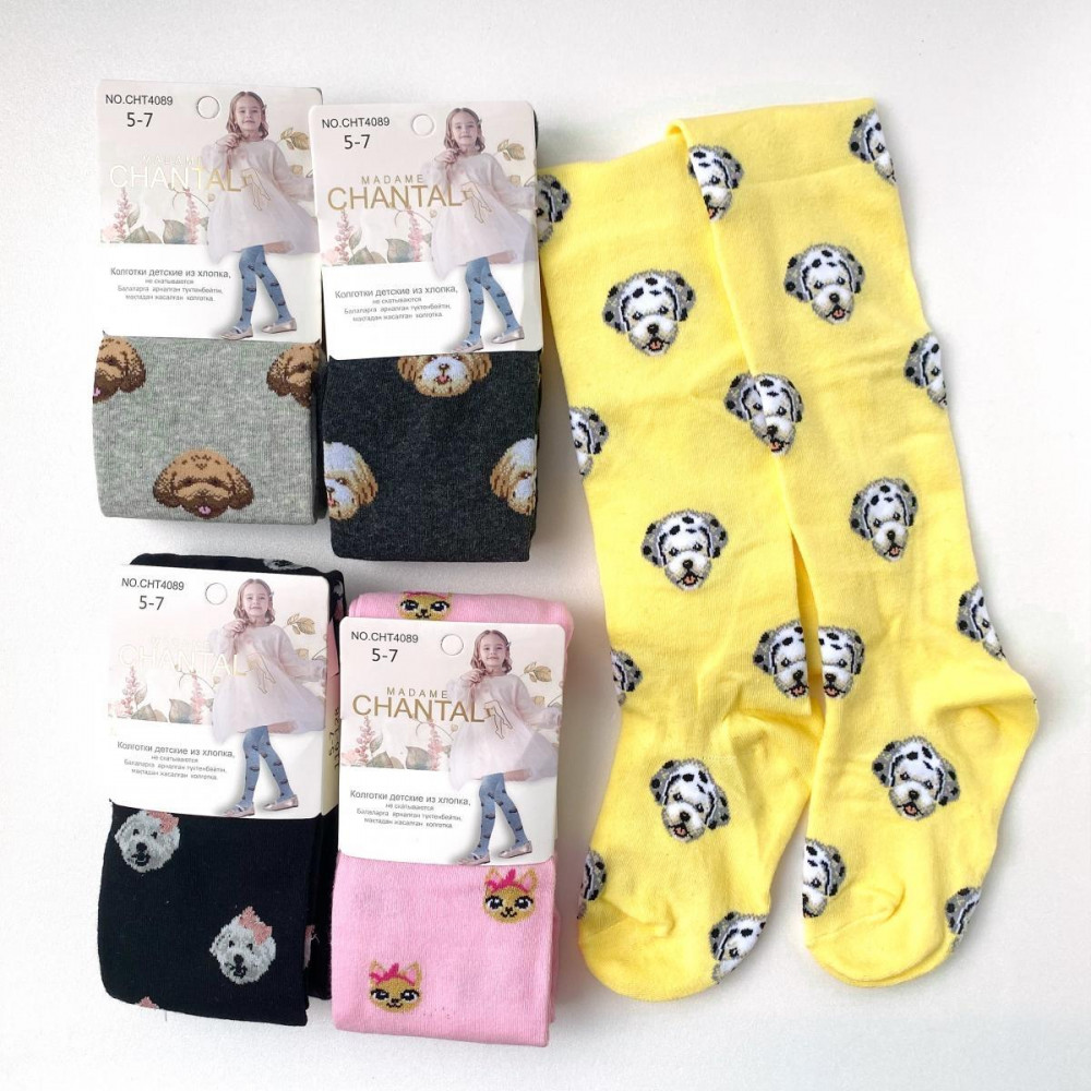 Комплект колготок для девочек «Собачка» | Madame Chantal
