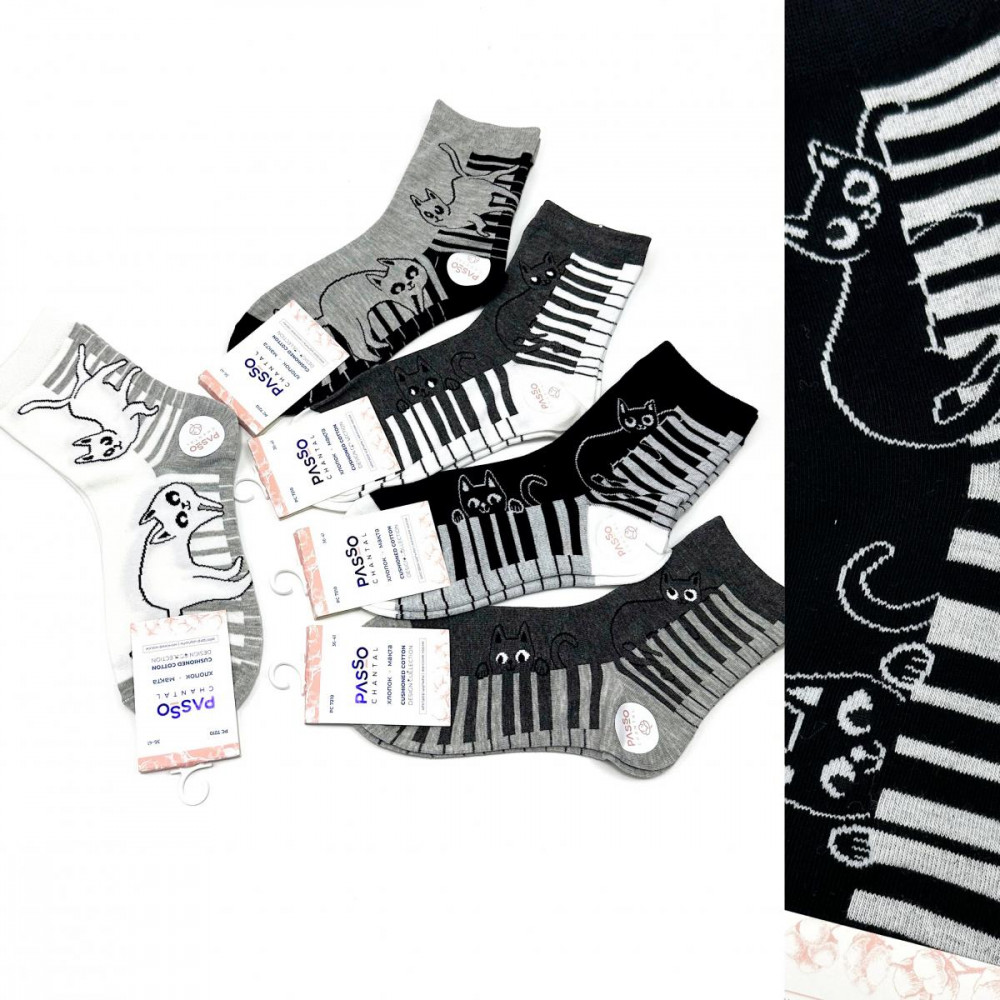 Комплект носков женских «Piano cat» | Passo Chantal