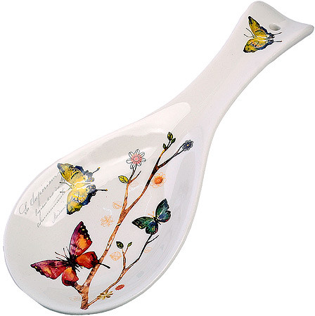 Подставка для ложки «Бабочки в саду» | Бабочки в саду | Loraine