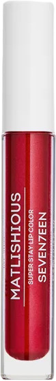 Помада-блеск жидкая для губ «Matlishious super stay lip color», тон 11 Красный с искрой | SEVEN7EEN