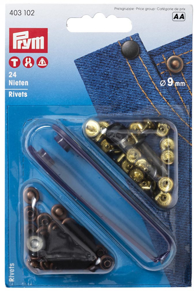 Хольнитены двухсторонние с установочным инструментом | Prym