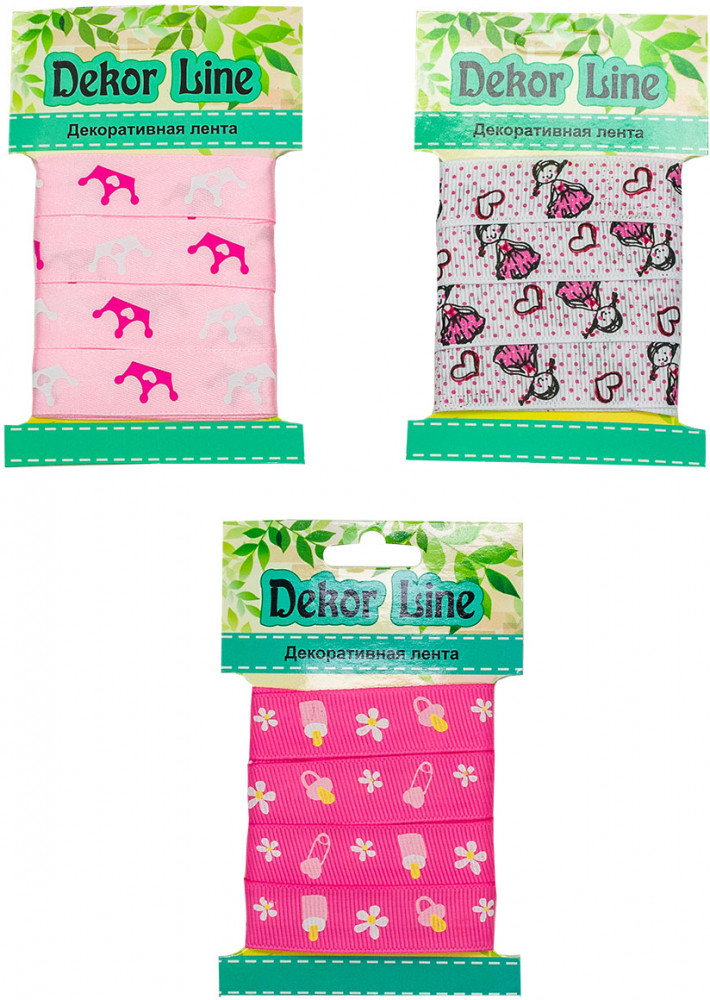 Набор лент декоративных «Розовое ассорти» | Айрис