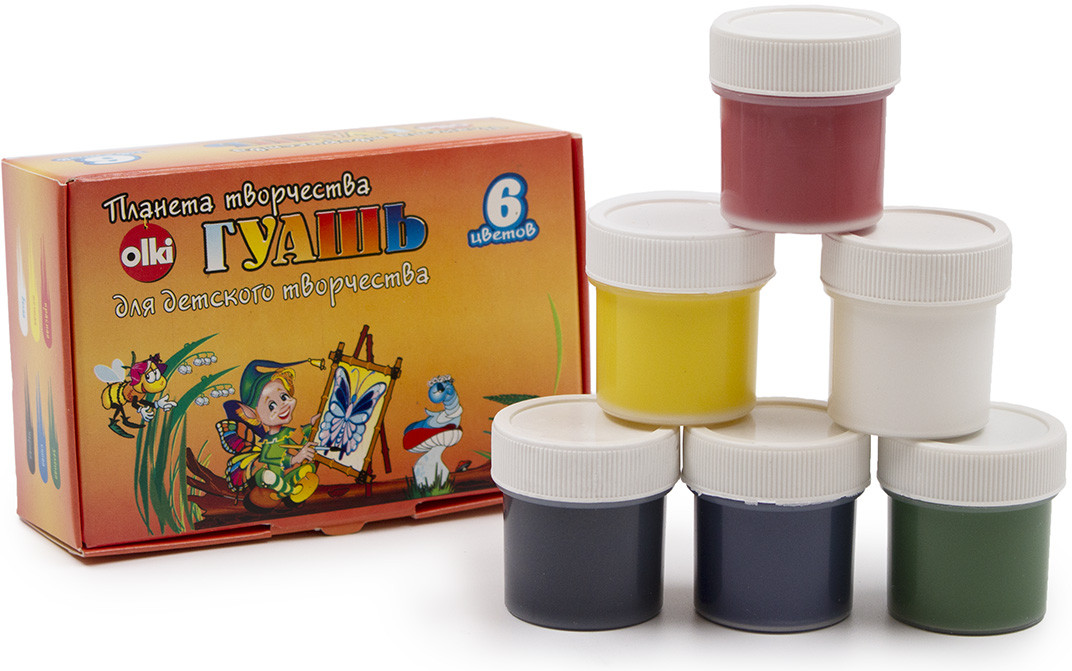 Набор гуаши художественной «Планета творчества» | Планета творчества | Olki