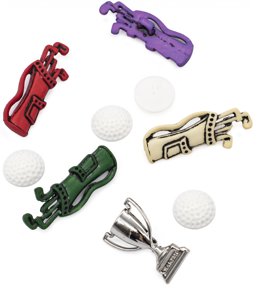 Набор пуговиц-фигурок «Гольф» | Buttons Galore&More