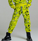 черный/салатовый