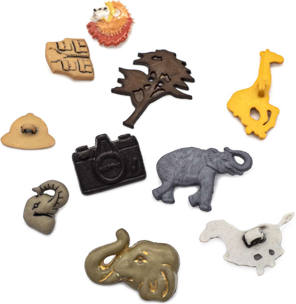 Набор пуговиц-фигурок «Сафари» | Buttons Galore&More