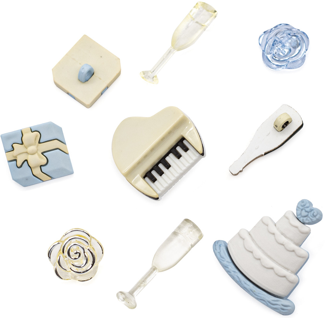 Набор пуговиц-фигурок «Свадебный фуршет» | Buttons Galore&More