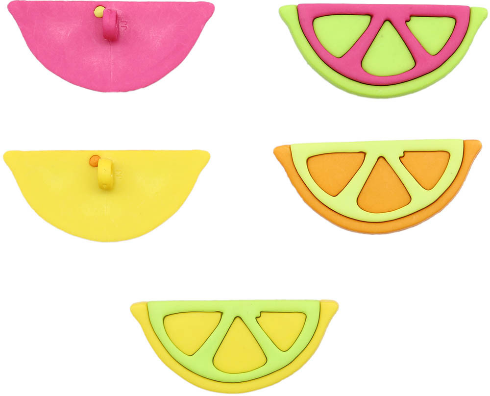 Набор пуговиц-фигурок «Фруктовые дольки» | Dress it up