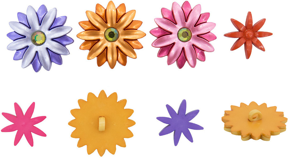 Набор пуговиц-фигурок «Цветущий шик» | Dress it up