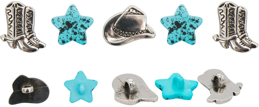 Набор пуговиц-фигурок «Шляпы и ботинки» | Dress it up