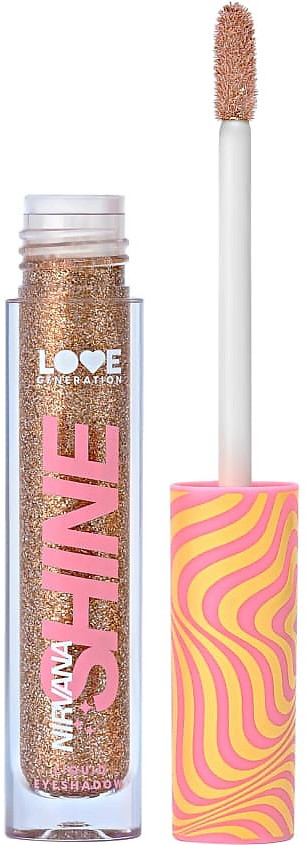 Тени для век жидкие сияющие «Nirvana», оттенок 01 Dazzling queen | Love Generation