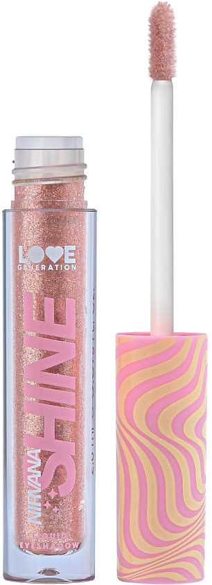 Тени для век жидкие сияющие «Nirvana», оттенок 02 Fabulicious flamingo | Love Generation