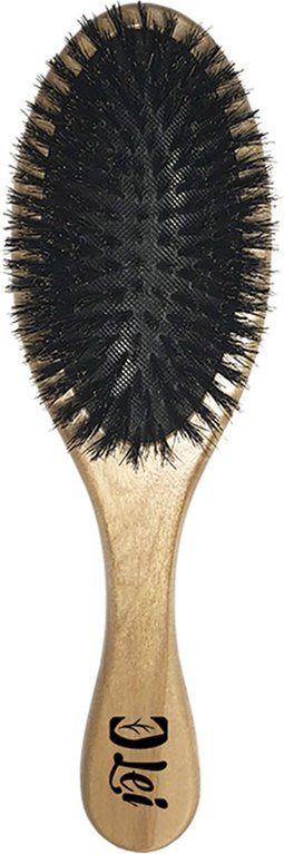 Расчёска для волос массажная с натуральной щетиной | Lei