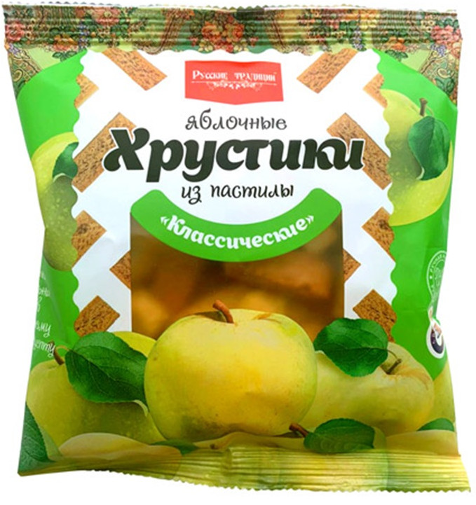 Хрустики яблочные из пастилы «Классические» | Русские традиции