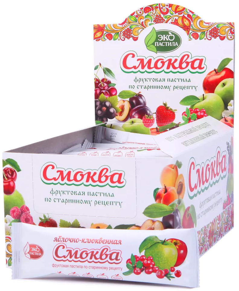 Набор смоквы яблочно-клюквенной | Эко пастила