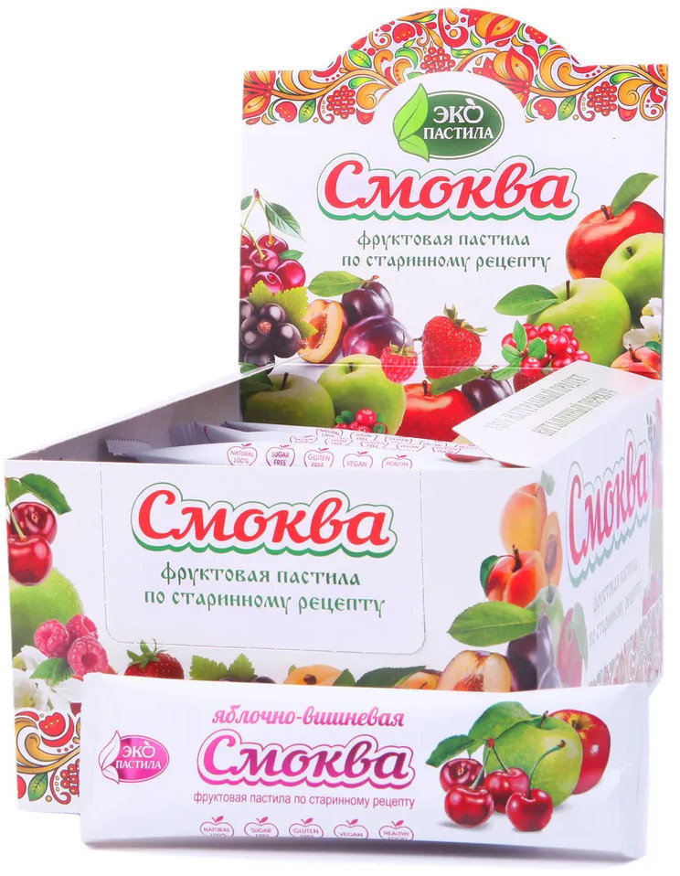 Набор смоквы яблочно-вишневой | Эко пастила