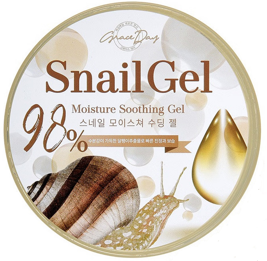 Гель для лица и тела с муцином улитки «Moisture soothing gel» | Grace Day