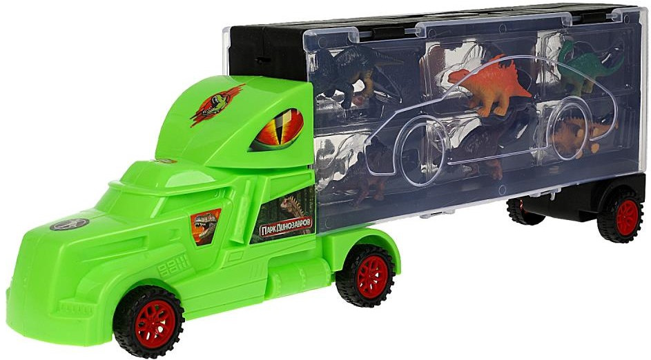 Набор игровой «Трейлер с динозаврами» | Парк динозавров | Технодрайв