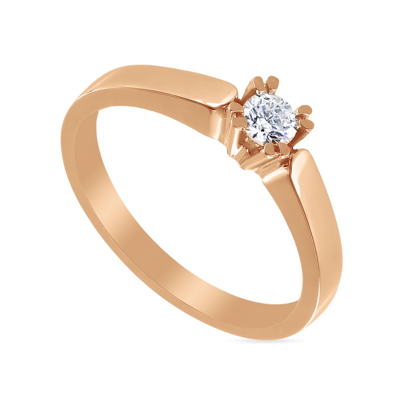 Кольцо из золота с бриллиантом | Алтын