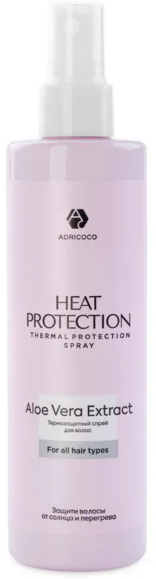 Спрей с алоэ вера термозащитный «Heat Protection» | Adricoco