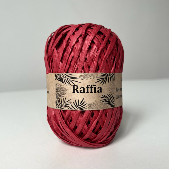 Лента «Рафия», красный