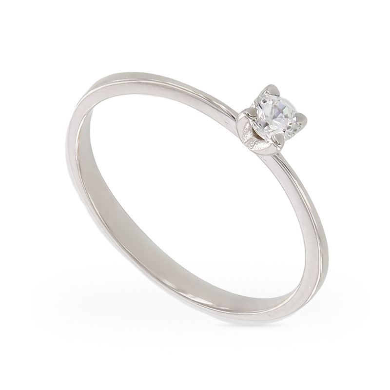 Кольцо из золота с цирконом | Алтын