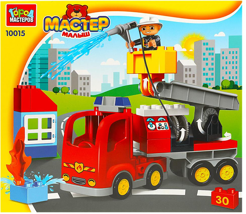 Конструктор «Пожарная машина» | Мастер малыш | Город мастеров