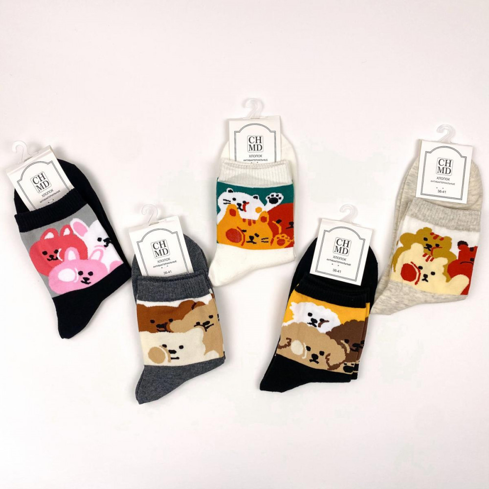 Комплект носков унисекс «Зоопарк 2» | Madame Chantal