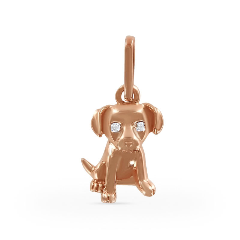 Подвеска из золота с цирконами | Алтын