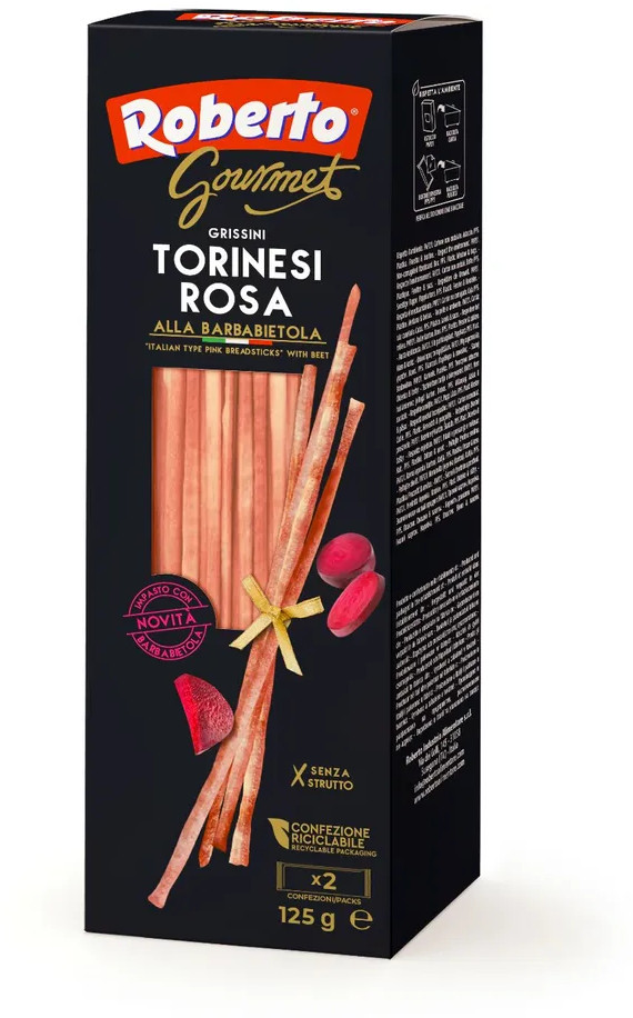 Хлебные палочки со свеклой «Torinesi Rosa» | Roberto
