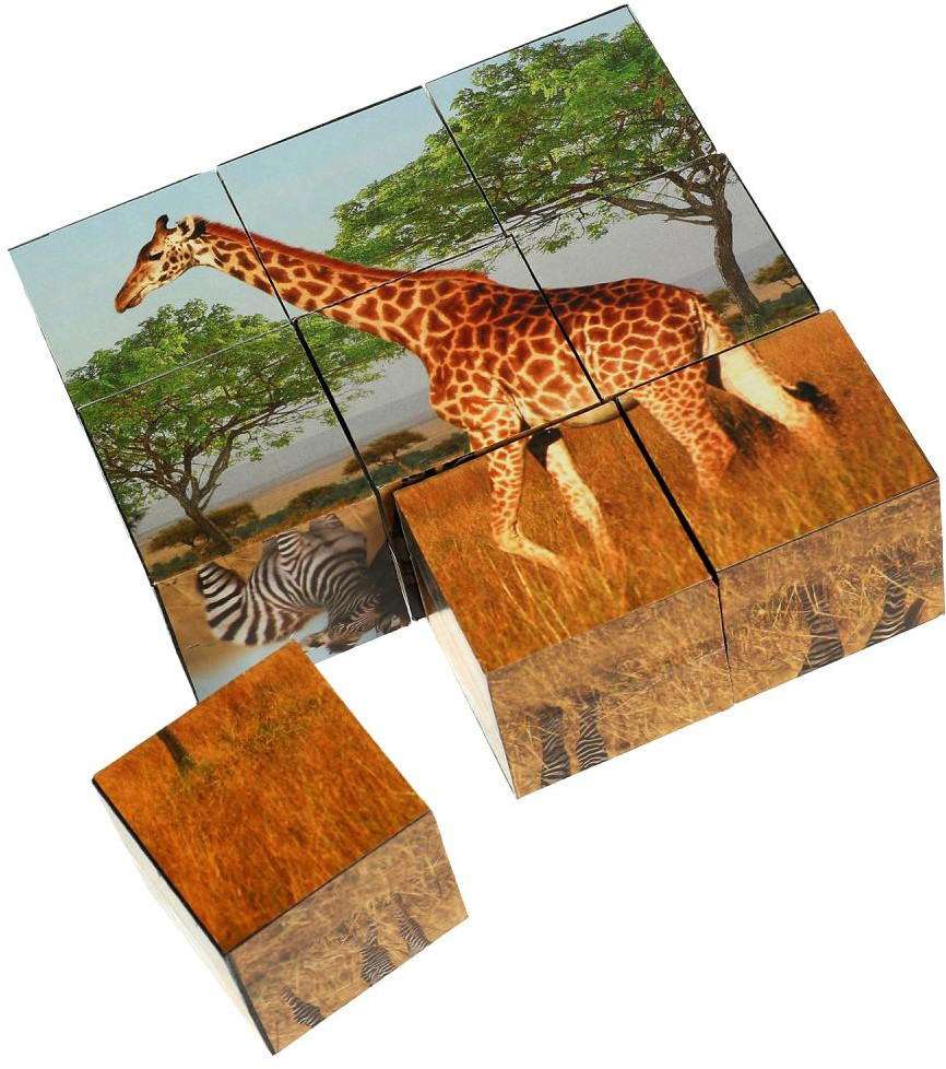 Набор кубиков «Экзотические животные» | Умные игры