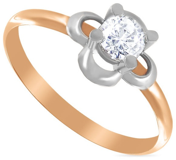 Кольцо из золота с цирконом | Алтын