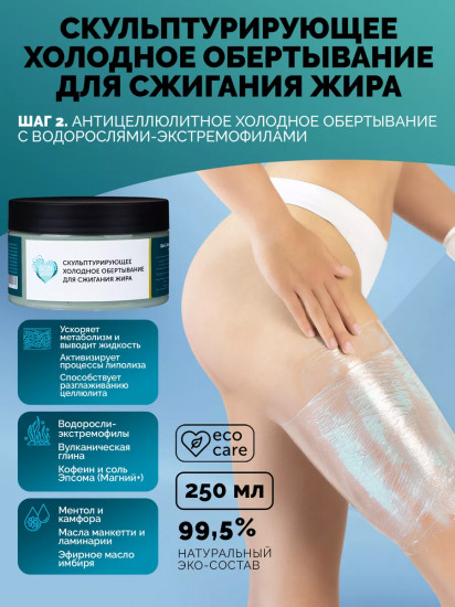 Обертывание для тела антицеллюлитное холодное