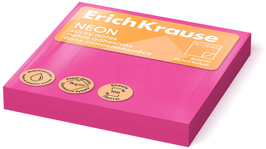 Блок самоклеящийся | Neon | Erich Krause