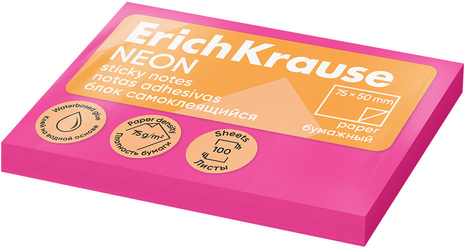 Блок самоклеящийся | Neon | Erich Krause
