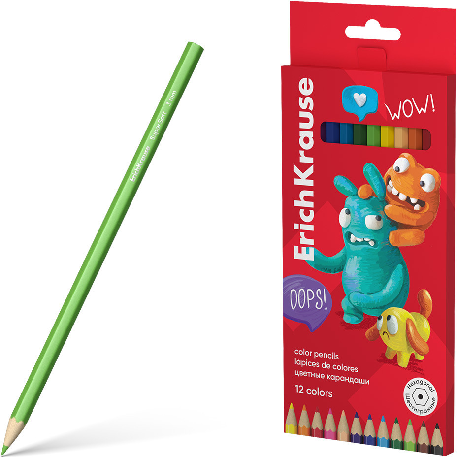 Набор карандашей цветных | Jolly Friends | Erich Krause